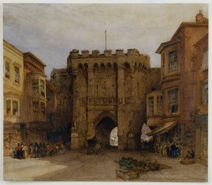The Bar Gate, Southampton, 1888 by William Callow