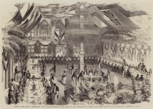 Banquet at the Hotel du Gouvernement, Fort de France, Martinique, on the Occasion of the Inauguration of a Statue to the Empress Josephine by William Carpenter