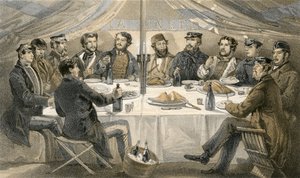 A Christmas Dinner on the Heights Before Sebastopol by William Crimea Simpson