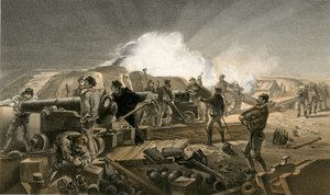 A Hot Night in the Batteries by William Crimea Simpson