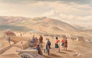 Highland Brigade Camp, Looking South by William Crimea Simpson