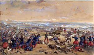 The Battle of Tcherneya, 16 August 1855 by William Crimea Simpson