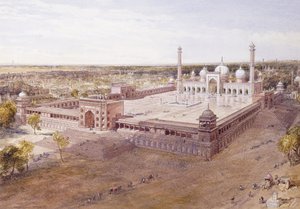The Jami Masjid, Delhi by William Crimea Simpson