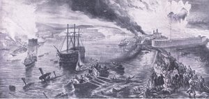 The fall of Sevastopol and the retreat of the Russians, 8 September 1855 by William Crimea Simpson