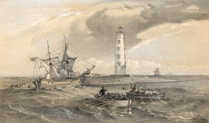 The lighthouse at Cape Chersonese, looking south by William Crimea Simpson
