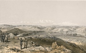Valley of the Tchernaya, Looking North by William Crimea Simpson