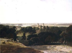 A View of London From Greenwich Park by William Daniell