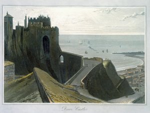 Dover Castle, Kent, 1823 by William Daniell