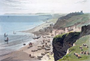 Hastings, from the East Cliff, 1823 by William Daniell