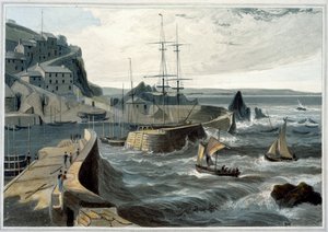 Mevagissey, Cornwall by William Daniell