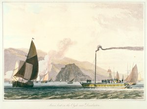 Steamboat on the Clyde near Dumbarton