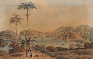 View of the Town of St. George and Richmond Heights in the Island of Grenada, Taken from the Bay by Lieutenant Colonel Wilson by William Daniell