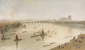 Westminster Bridge from Somerset House, 1805