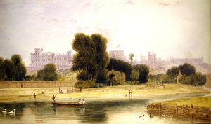 Windsor Castle from Eton, Berkshire by William Daniell