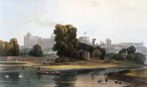 Windsor Castle from the River Thames at Eton