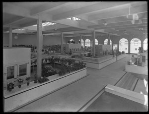 High-angle interior view of the 95th Street Market, New York City