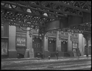 Italian Signs Outside the Thalia Theater, 46 Bowery, New York City, March 1916