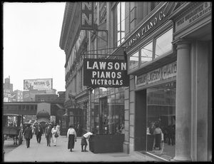 Sign for Lawson Pianos, 372 E. 149th Street, New York City by William Davis Hassler