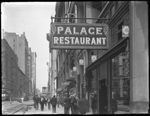 Sign for the Palace Restaurant, W. 28th Street, New York City