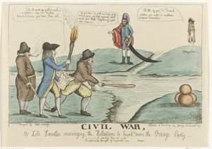 English Caricature of the Dutch Civil Disputes, 1787 by William Dent