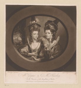 Portrait of Mary Gwyn and Catherine Bunbury by William Dickinson