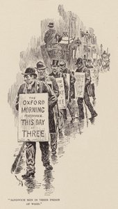 Sandwich Men in Their Prison of Wood by William Douglas Almond