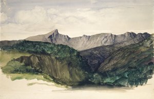 Study of a Distant Range of Mountains, 1860