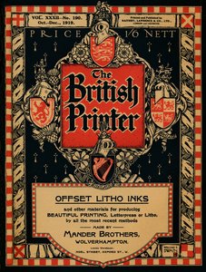 The British Printer cover, 1919