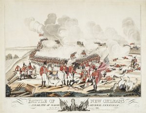 Battle of New Orleans and Death of Major General Packenham by William Edward (after) West