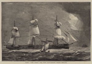 HMS The Shah, the New Fast-Sailing Steam Frigate