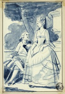 Man and Woman in 18th Century Dress