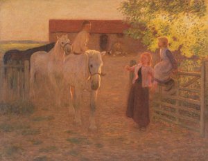 The Old Gate, c.1896 by William Edward Stott