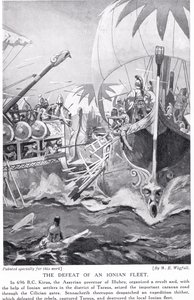 The Defeat of an Ionian Fleet, Illustration from 