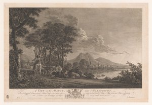 View on the Meuse near Maastricht (title on object) The Most Capital Paintings in England (series title)
