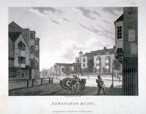 Newington Butts, Southwark, London by William Ellis