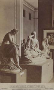 Statues on display at the International Exhibition, London by William England