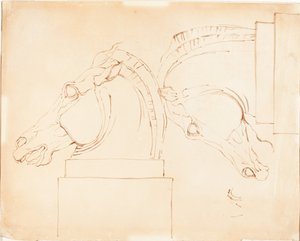 The Horse of Selene from the Elgin Marbles by William Etty
