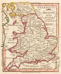 Ancient Britain. Map.