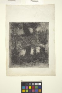 Landscape With Faun And Pool (Reflected Landscape)