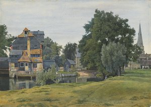 Houghton Mill, Near St Ives, Huntingdonshire by William Fraser Garden