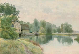 Houghton Mill on the River Ouse by William Fraser Garden