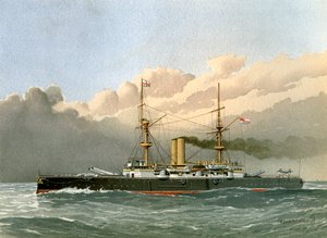 HMS Royal Sovereign, Royal Navy 1st Class Battleship, c1890-c1893