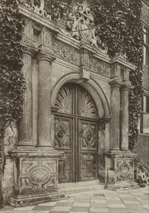 Doorway, The North Doorway, Hatfield House, Herts by William Galsworthy Davie