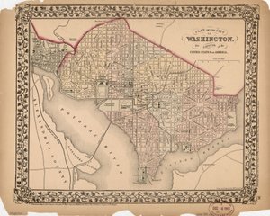 Plan of the City of Washington - The Capitol of the United States of America