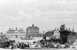 Old Liverpool Infirmary and Alms-Houses, with John Cooke