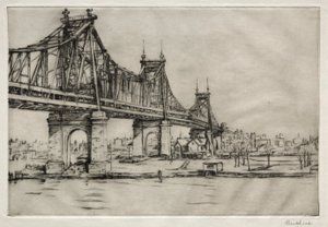 Queensboro Bridge, New York by William George Reindel