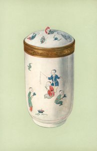 Toilette-pot, Chantilly, with Japanese Design by William Gibb