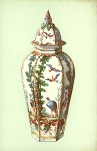 Vase, Bristol, with Exotic Birds by William Gibb