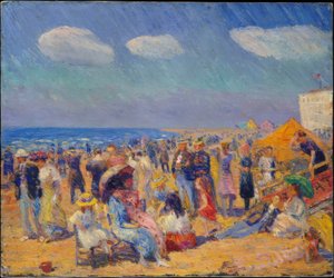 Crowd on the Coast by William Glackens