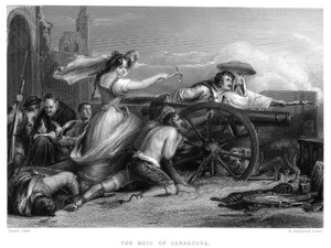 Siege of Zaragosa, Spain, Peninsular War, 1808